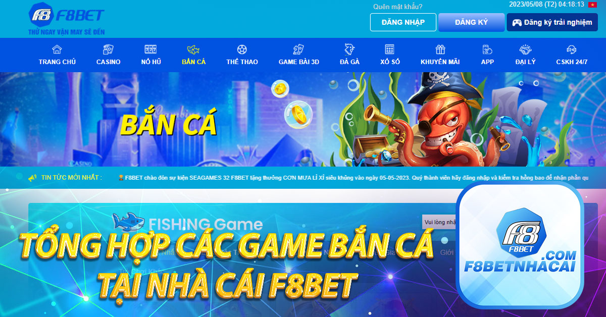 Tổng hợp các game Bắn cá tại nhà cái F8BET