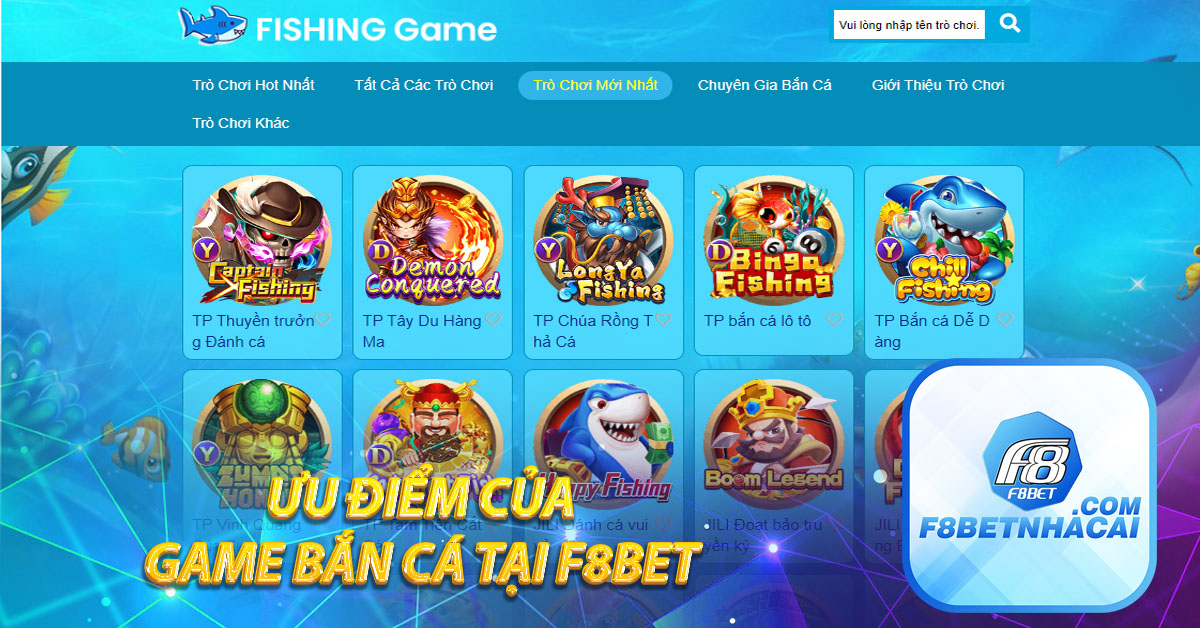 Ưu điểm của game bắn cá tại F8BET